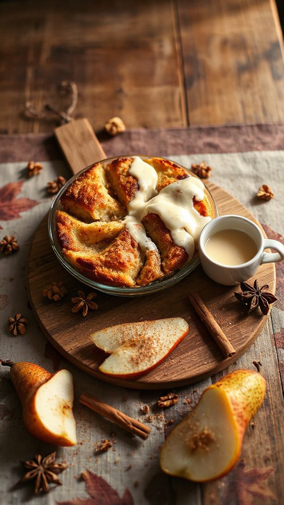 comforting spiced pear dessert