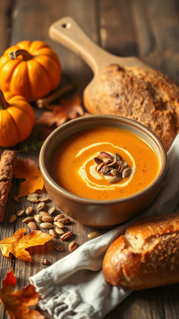 comforting spiced pumpkin soup