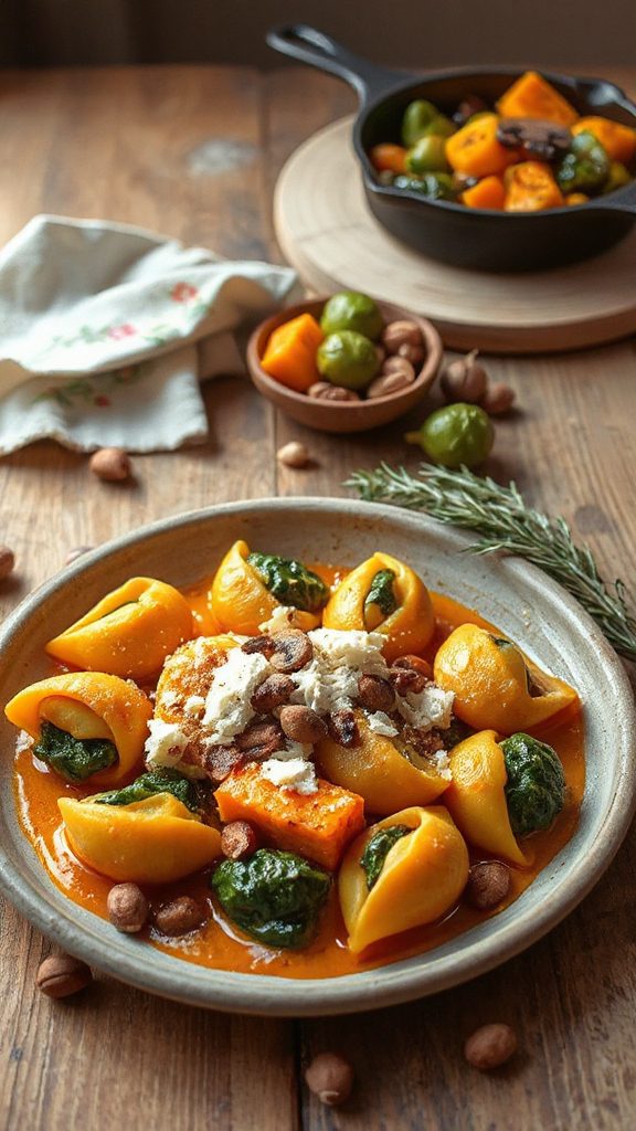 comforting spinach ricotta shells comforting spinach ricotta shells