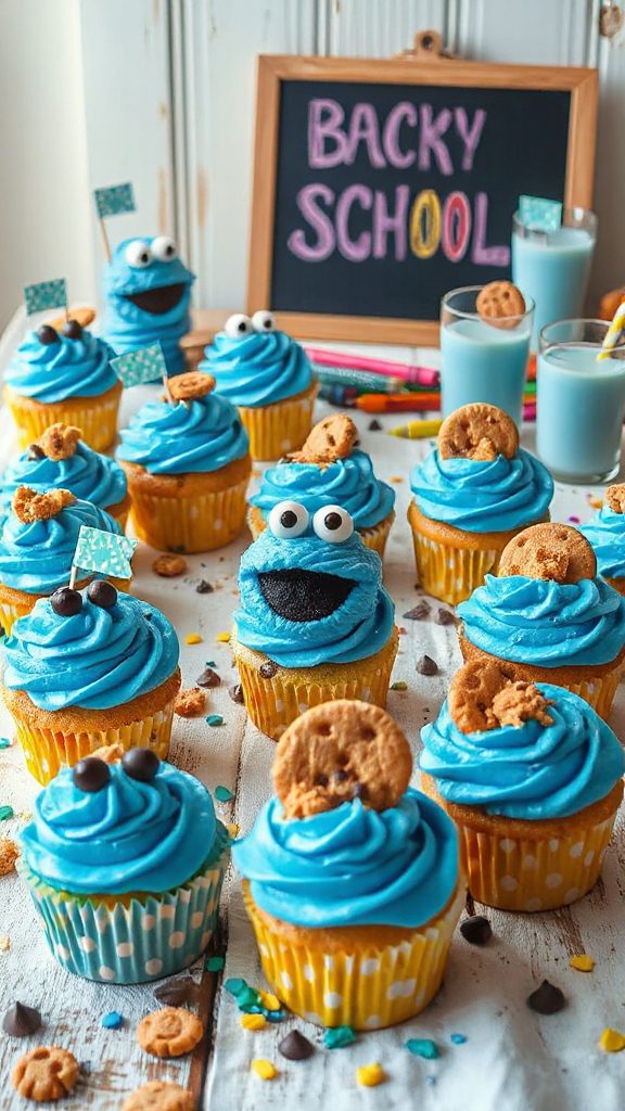 cookie monster cupcake recipe