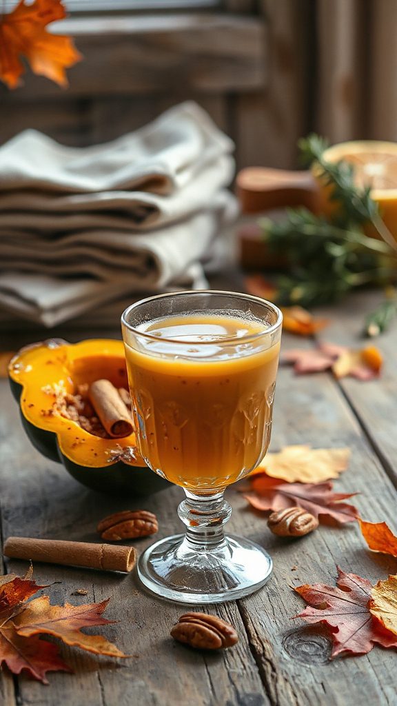 cozy acorn squash cocktail
