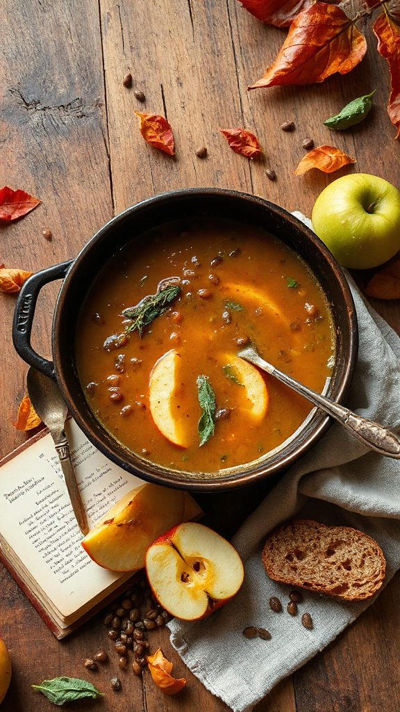 cozy apple lentil soup cozy apple lentil soup