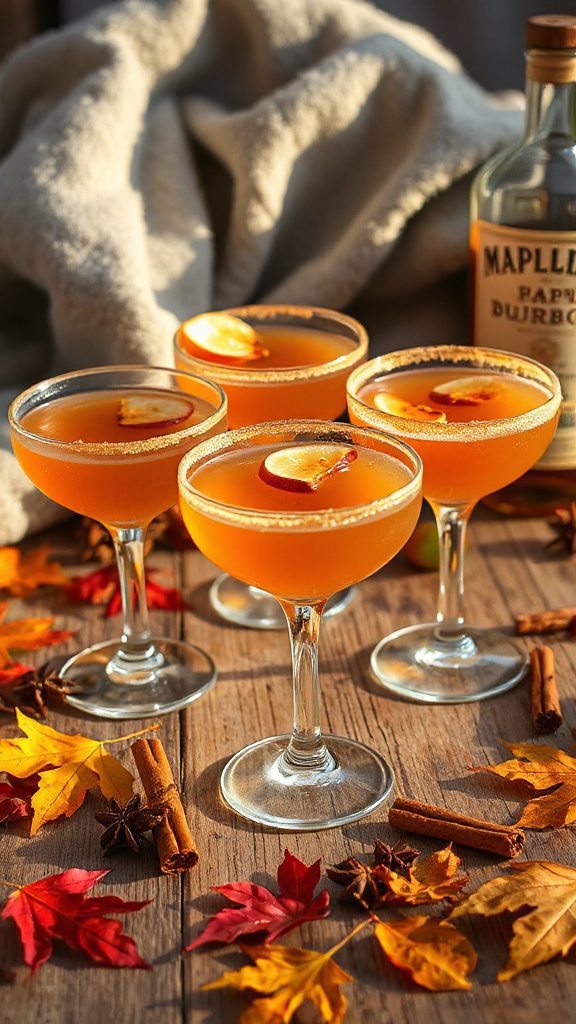 cozy autumn bourbon cocktail