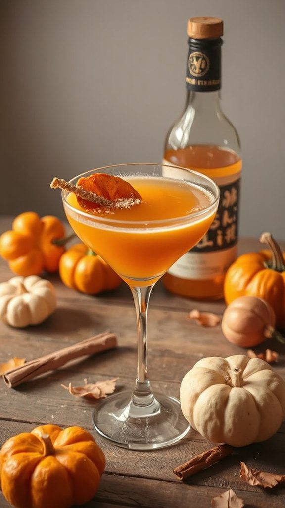 cozy autumn pumpkin martini
