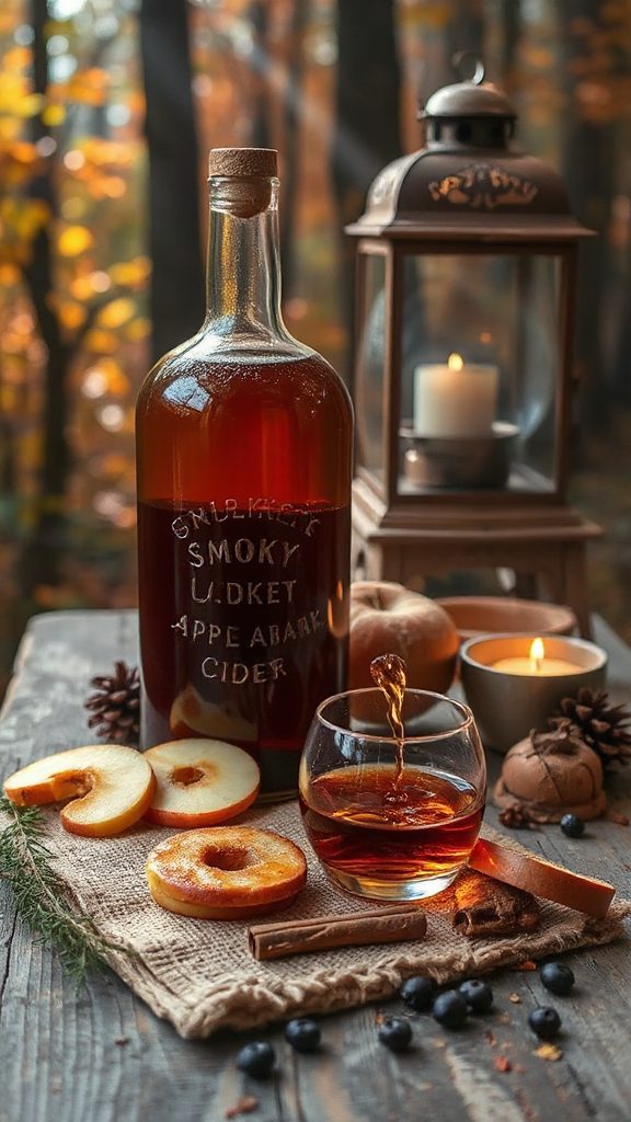 cozy autumn whiskey beverage