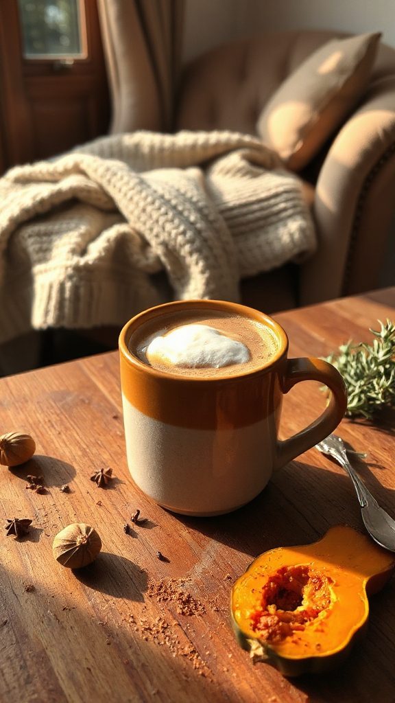 cozy butternut squash latte