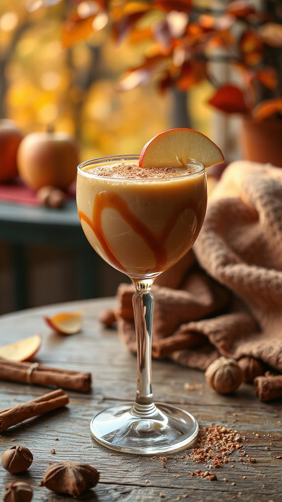 cozy caramel apple cocktail