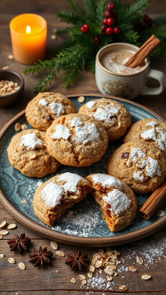 cozy chai spiced oat cookies