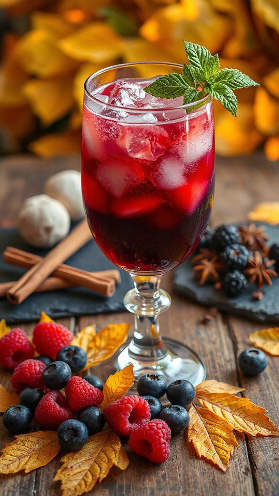 cozy fall berry cocktail cozy fall berry cocktail