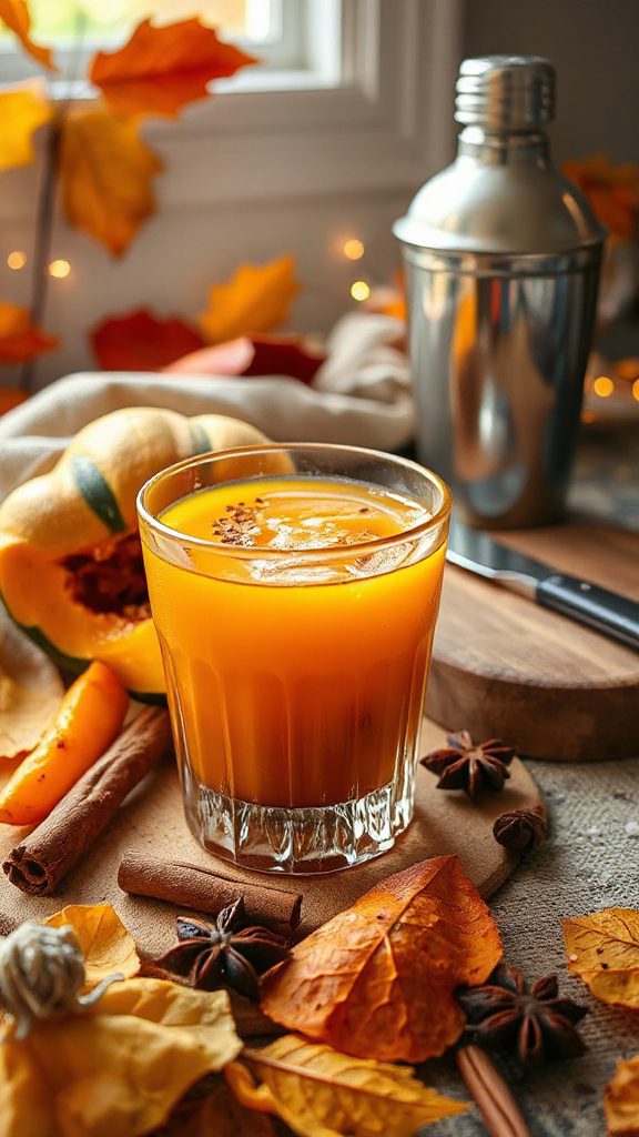 cozy fall whiskey cocktail