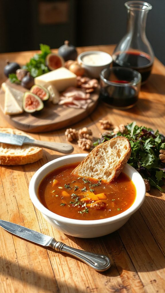 cozy french onion soup