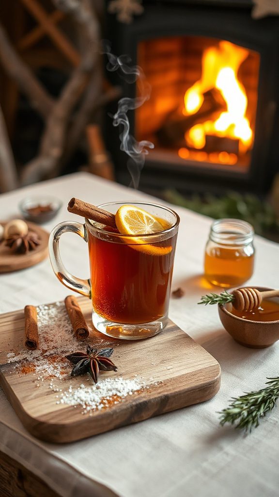 cozy molasses hot toddy