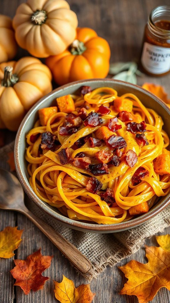 cozy pumpkin butternut pasta
