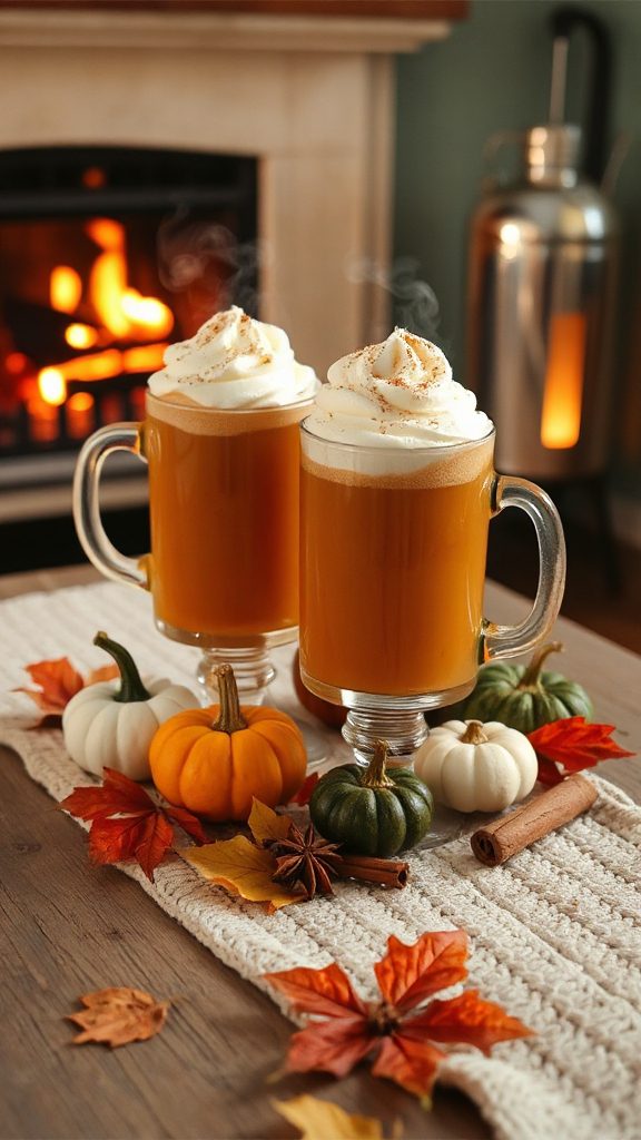 cozy pumpkin spiced cocktail