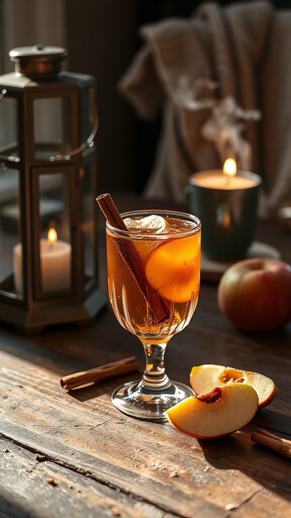 cozy roasted apple cocktail