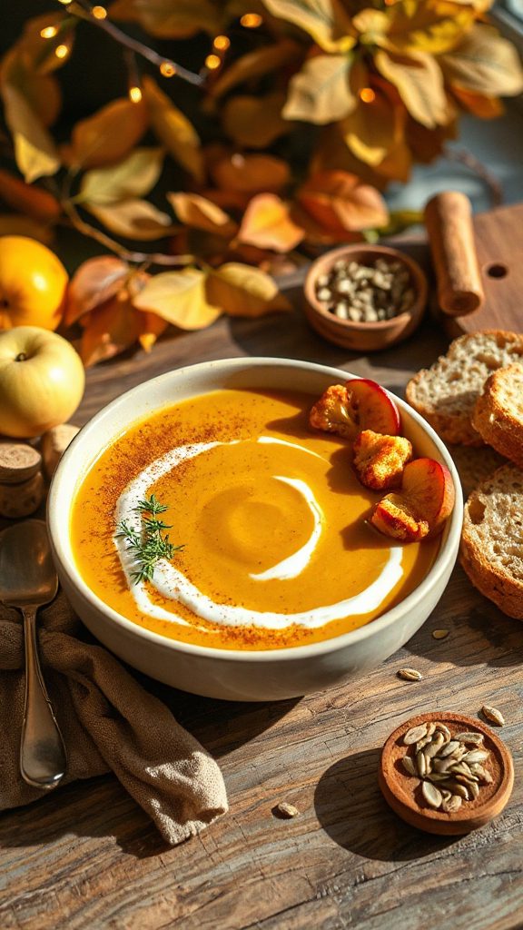 cozy roasted apple soup