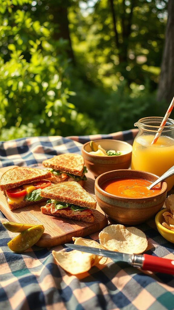 cozy soup and sandwich combos