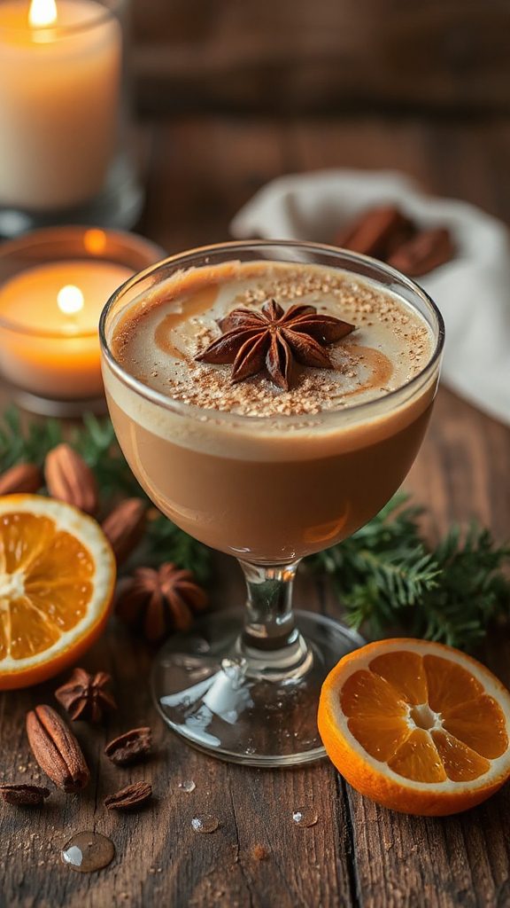 cozy spiced almond beverage
