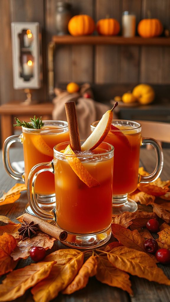 cozy spiced apple cider cocktail