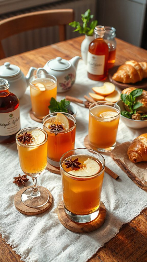 cozy spiced apple cocktail