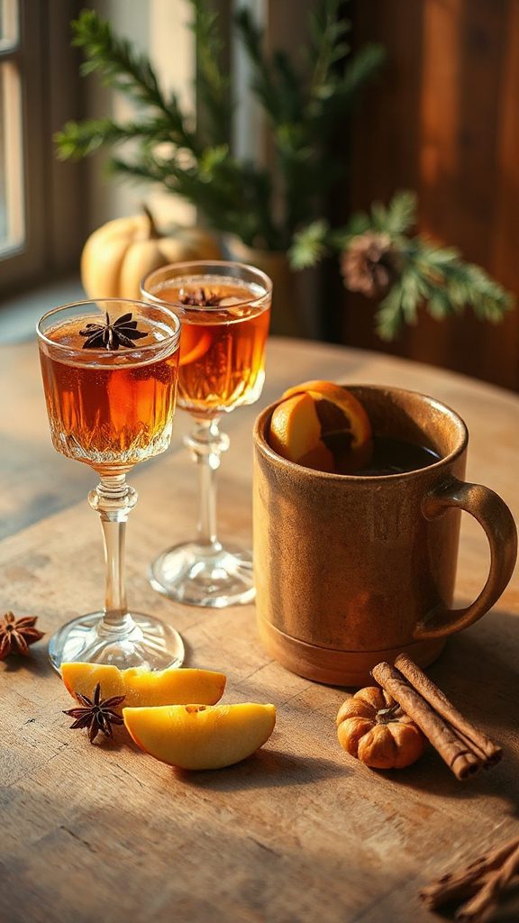 cozy spiced apple cocktail