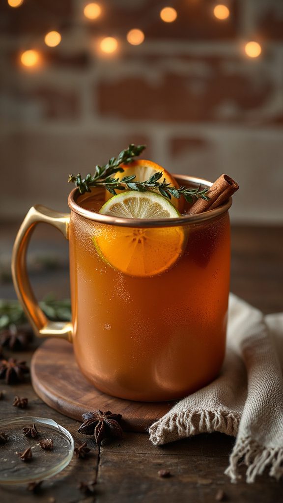 cozy spiced apple cocktail