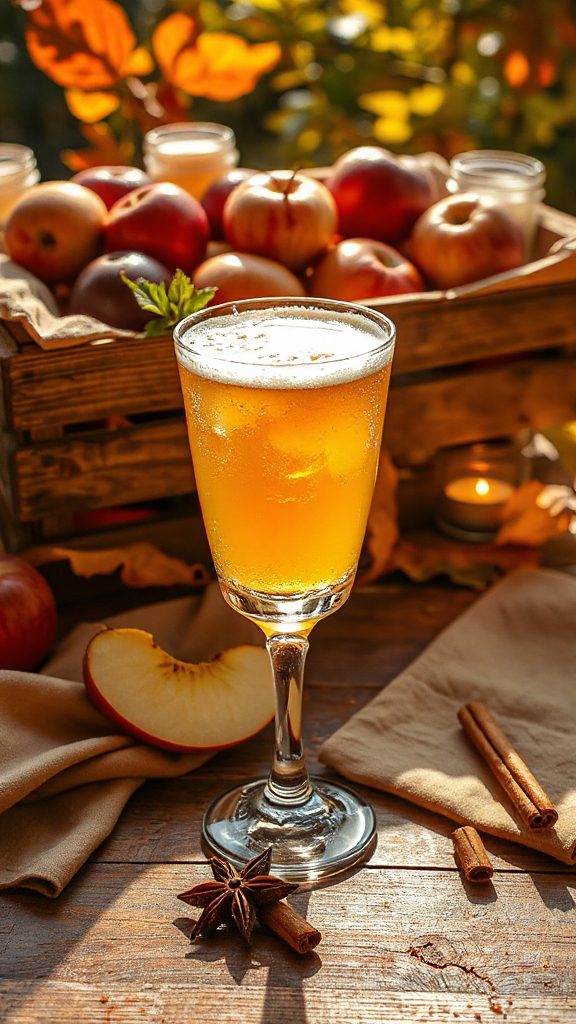cozy spiced autumn cocktail