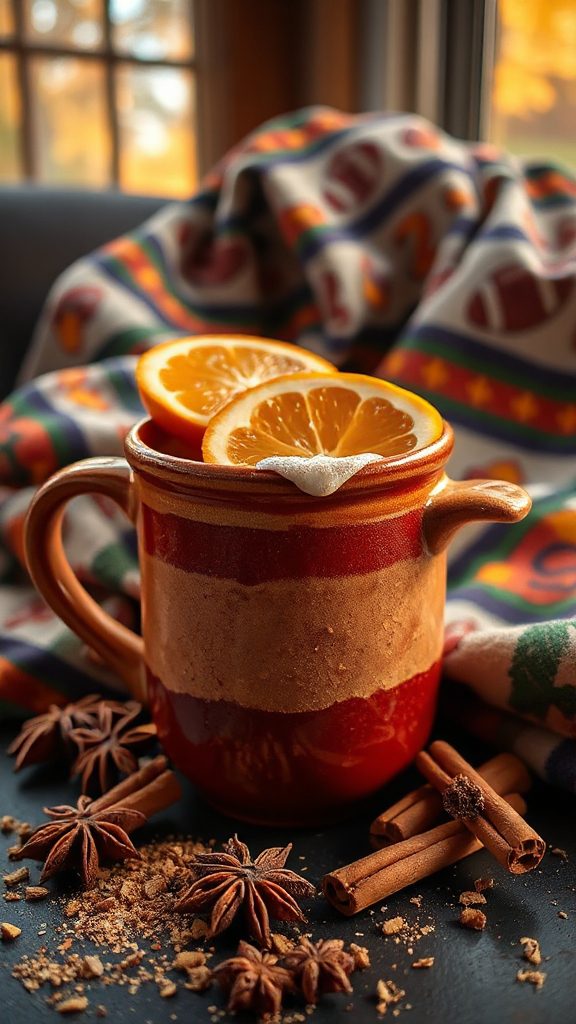 cozy spiced chai cocktail