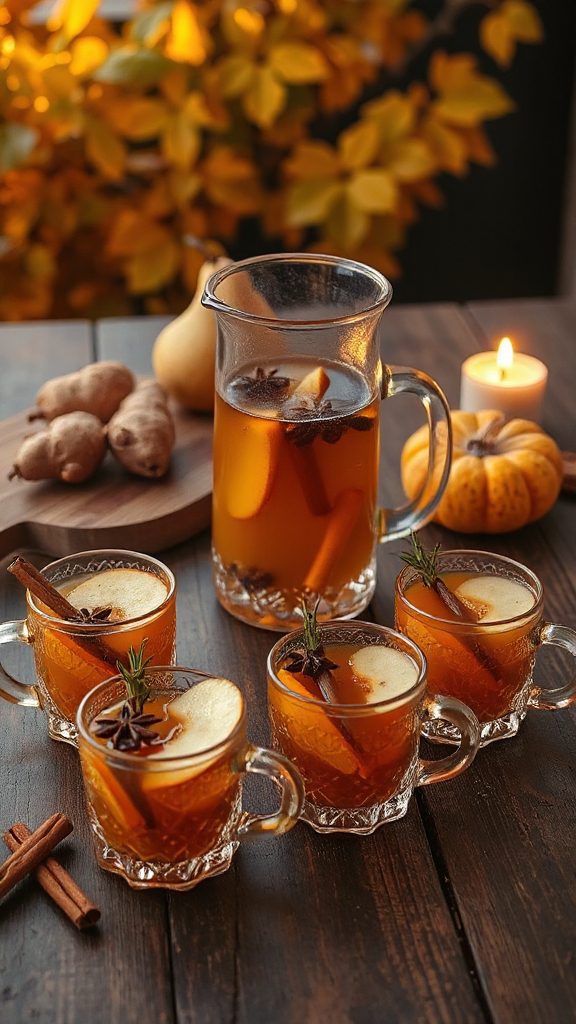 cozy spiced gin cider
