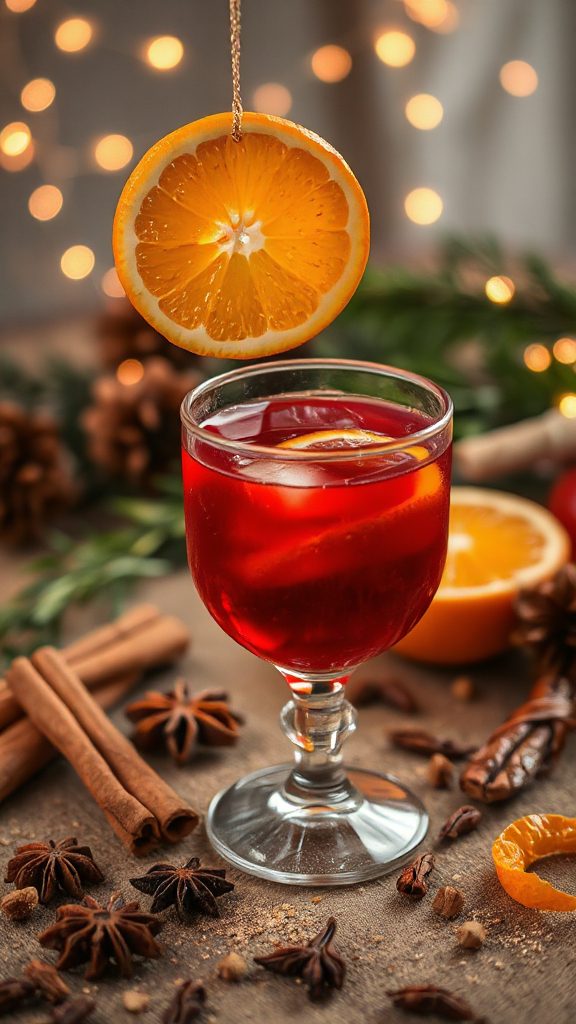 cozy spiced holiday beverage