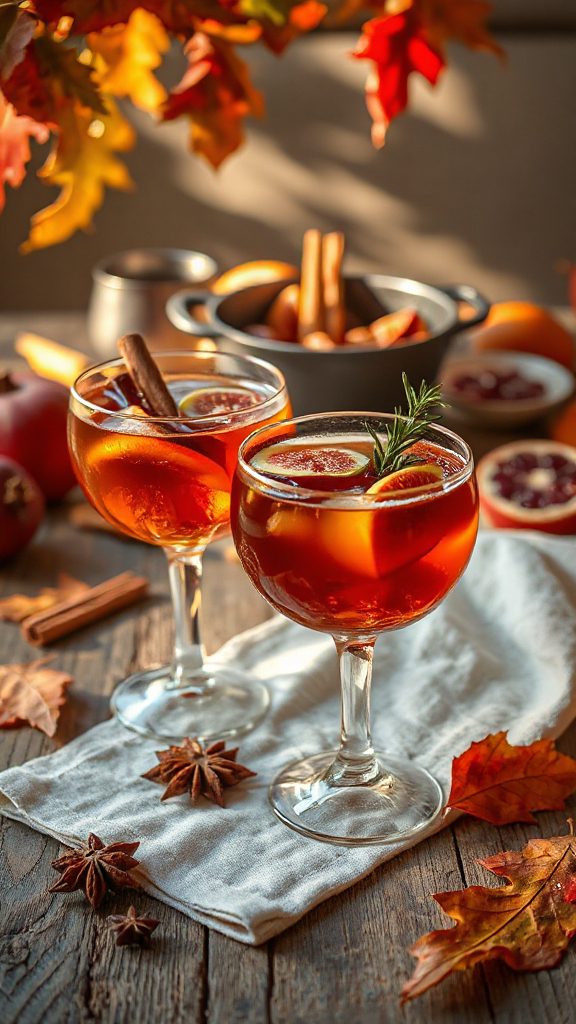 cozy spiced mulled beverage