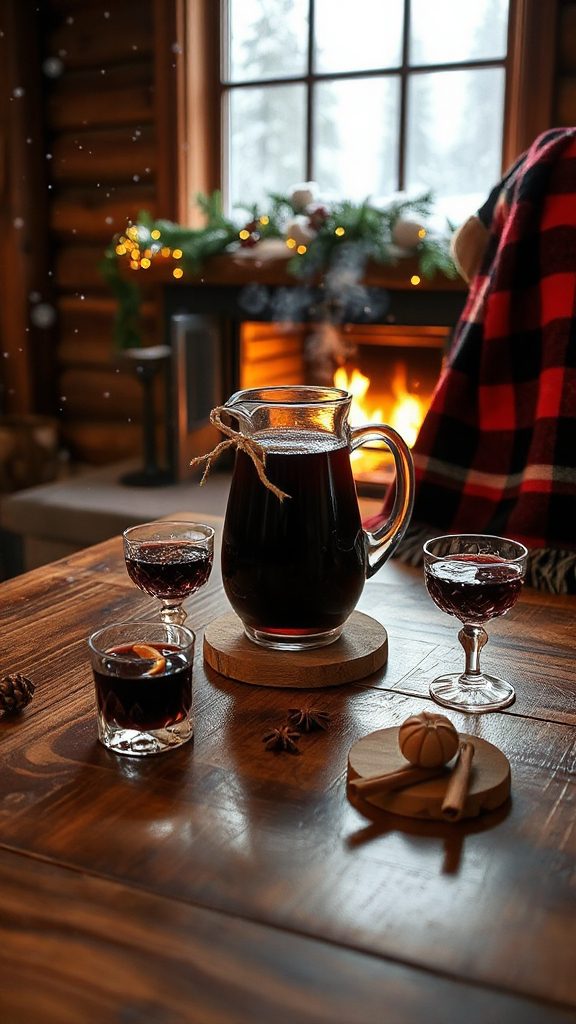 cozy spiced red wine