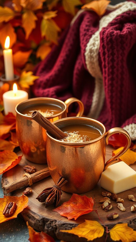 cozy spiced rum cocktail