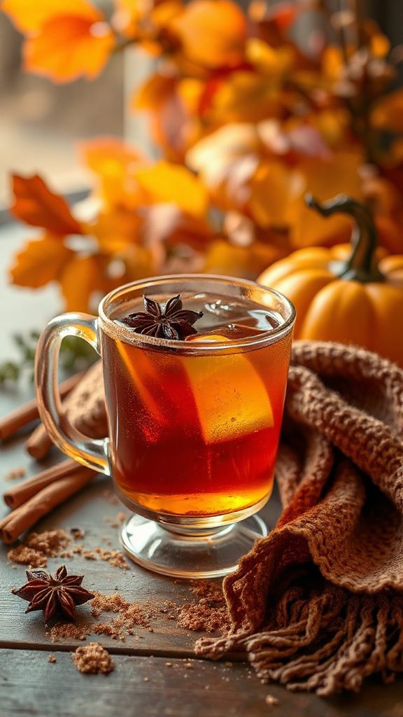 cozy spiced warming cocktail
