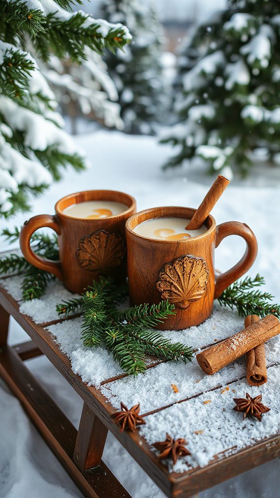 cozy spiced whiskey cocktail