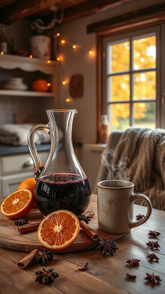 cozy spiced winter beverage