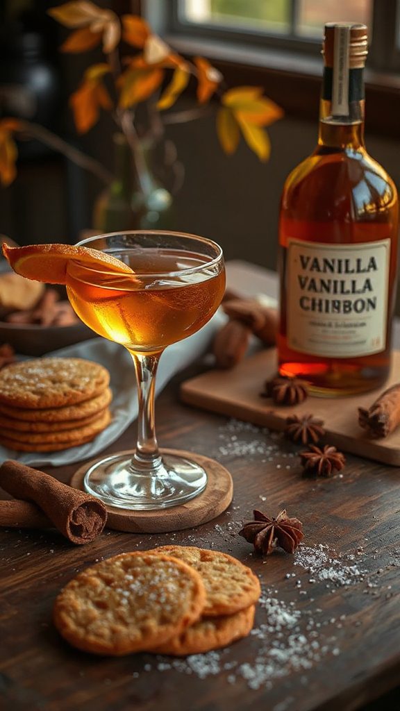 cozy vanilla bourbon cocktail