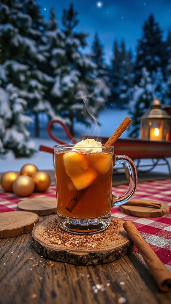 cozy warm apple cocktail