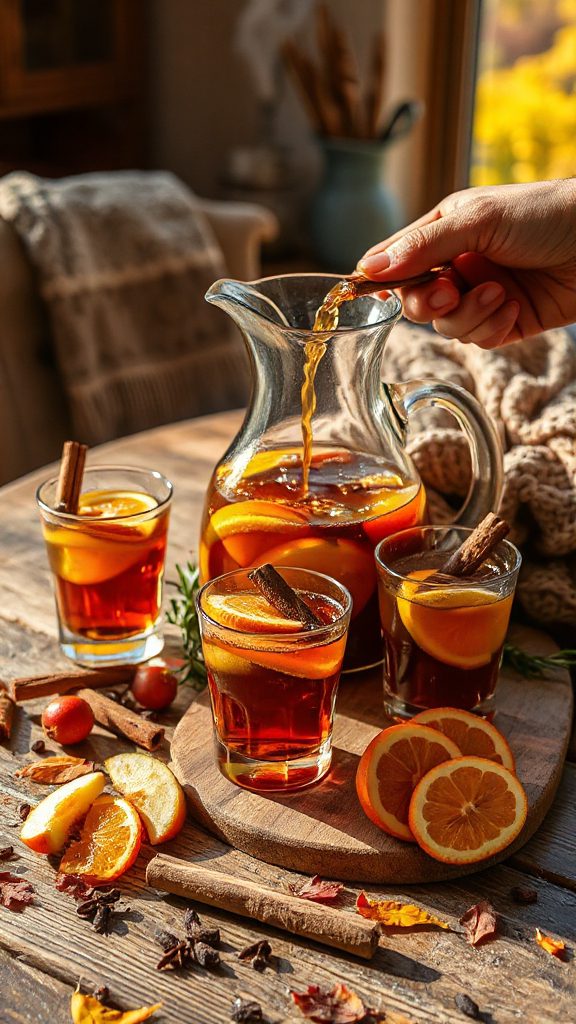 cozy warm spiced beverage cozy warm spiced beverage