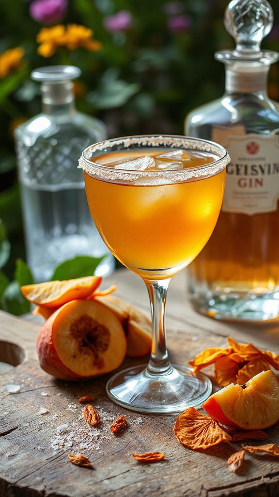 crafting spiced gin margarita