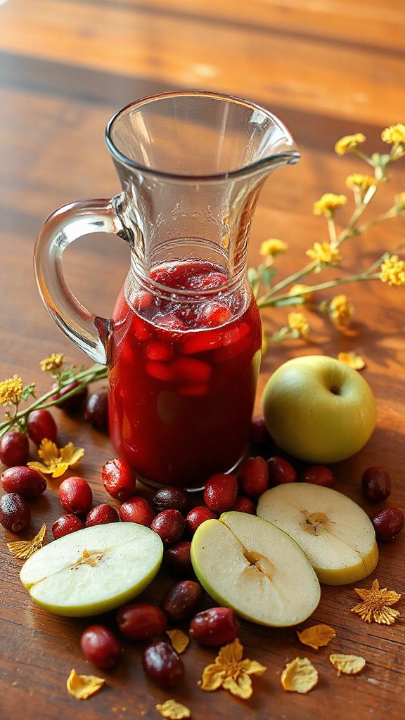 cranberry apple beverage preparation