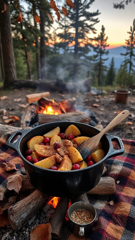 cranberry apple campfire crisp recipe