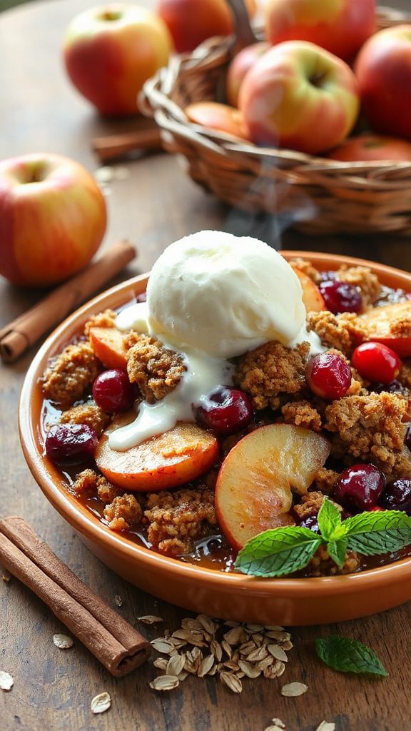 cranberry apple dessert crisp