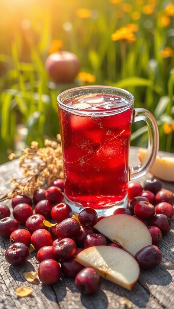 cranberry apple health drink