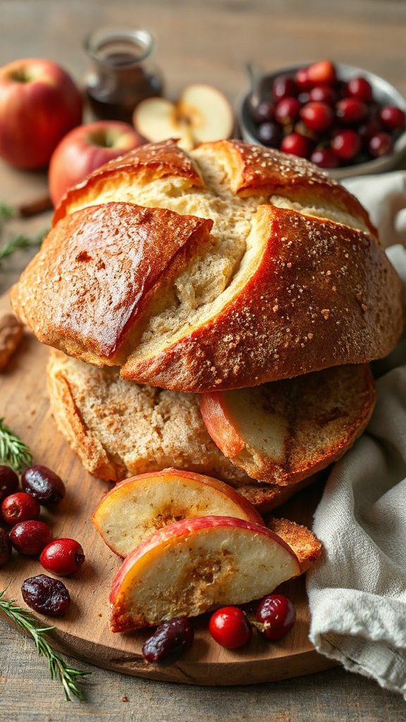 cranberry apple sourdough bread