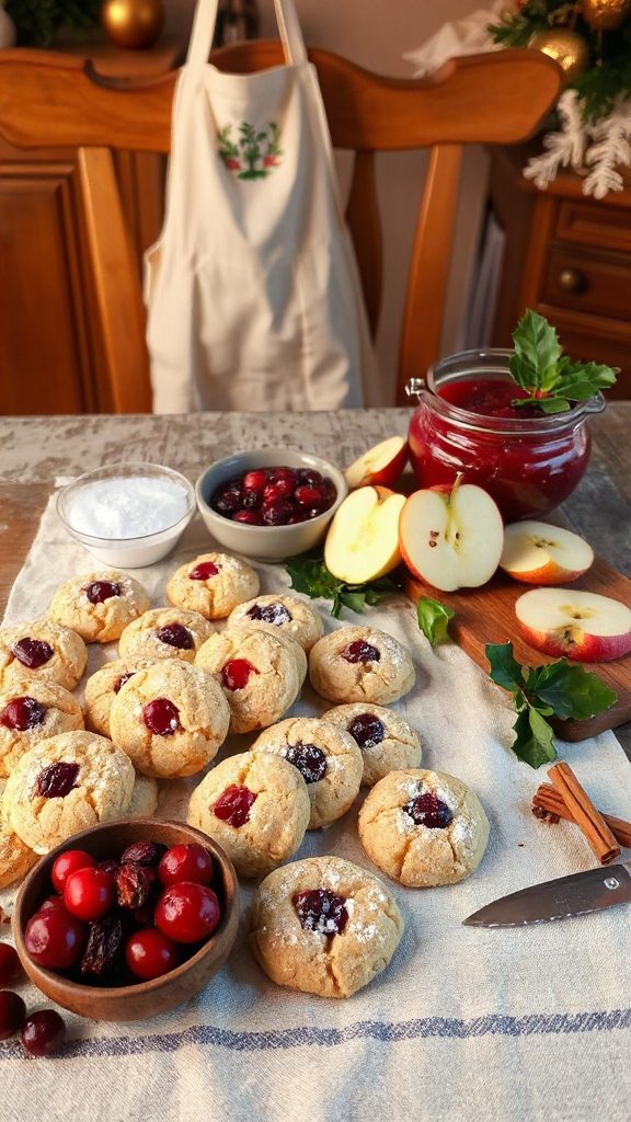 cranberry applesauce holiday cookies