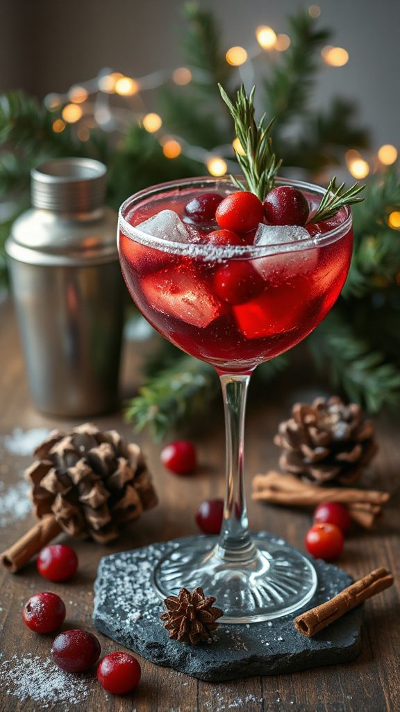 cranberry bourbon winter cocktail cranberry bourbon winter cocktail