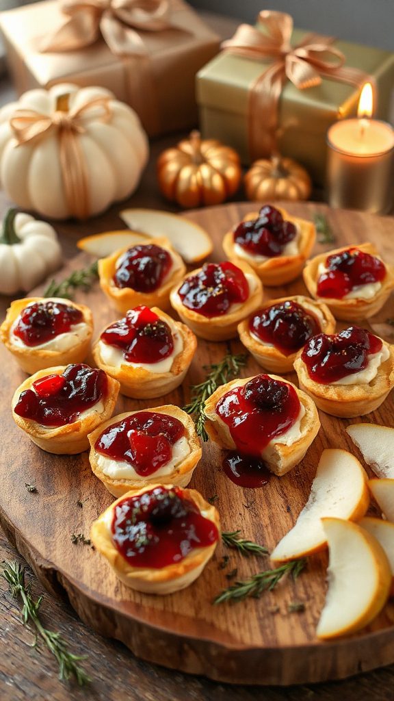 cranberry brie appetizer bites
