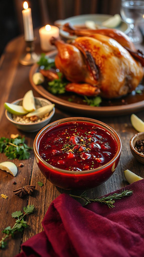 cranberry chutney with spices