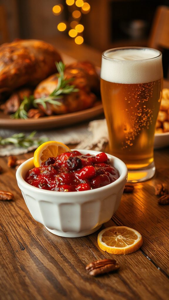 cranberry citrus wheat beer sauce